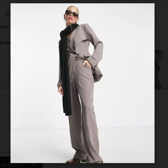 - NWT-4th & Reckless High Rise Straight Leg Trouser - Picture 2 of 9